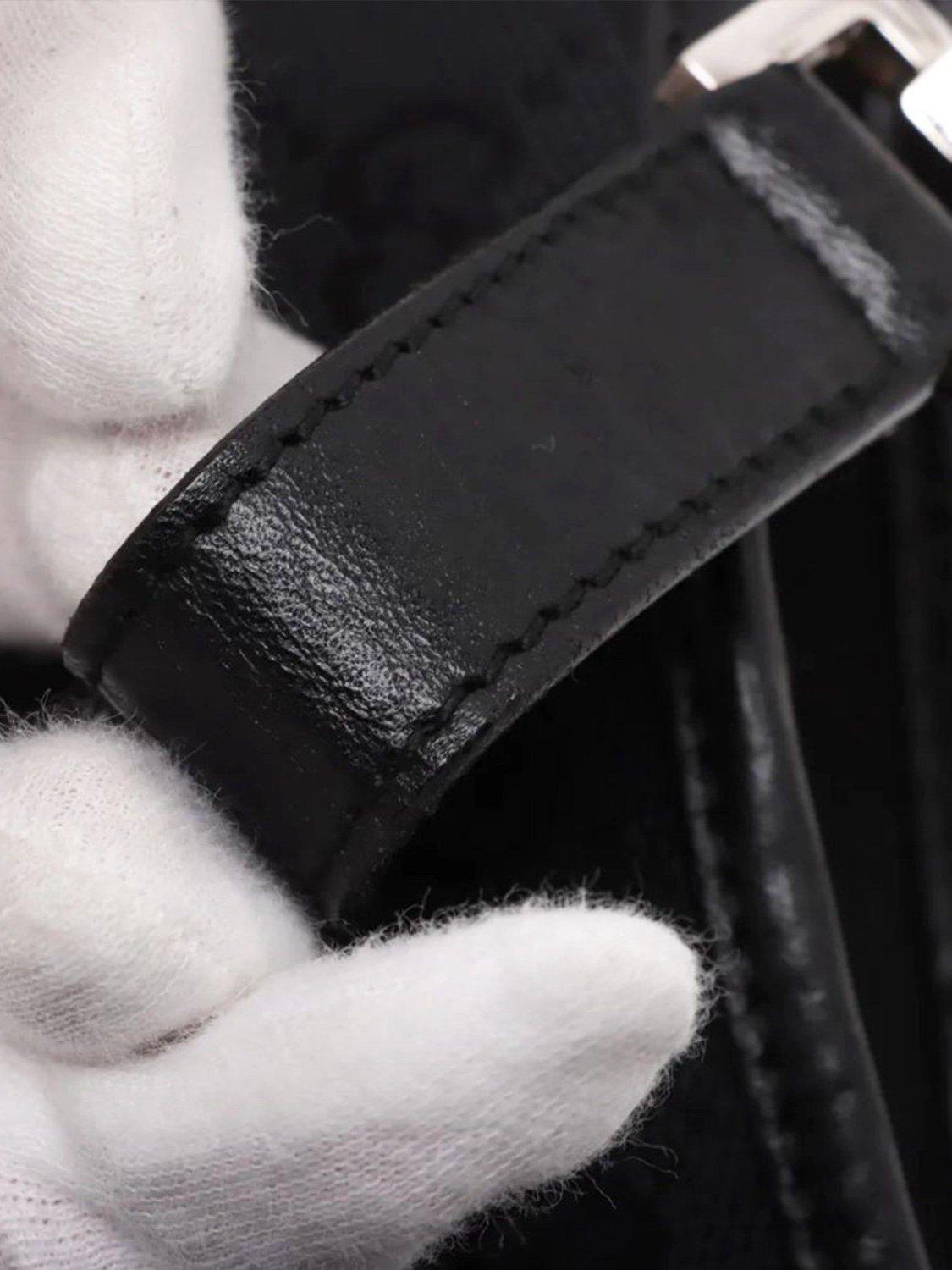 Product image 9 of 10, which shows Pre-loved GUCCI GG Canvas Jackie Shoulder Bag, Black