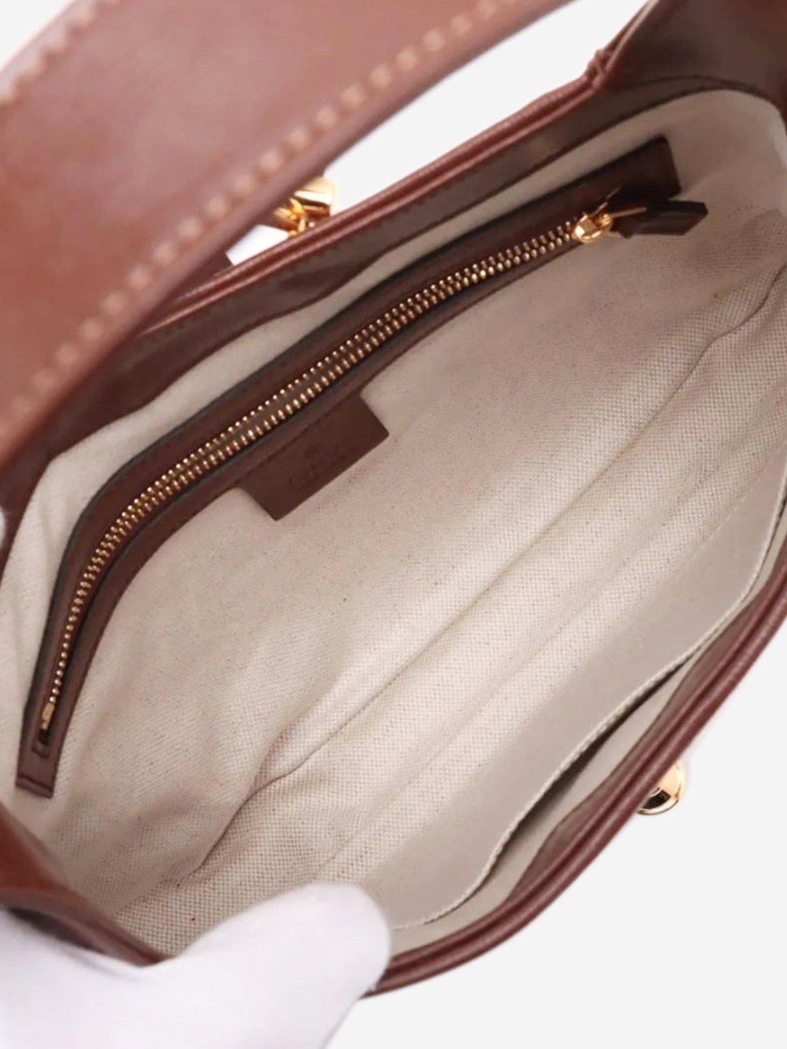 Product image 8 of 10, which shows Pre-loved GUCCI Jackie 1961 GG Supreme Bag, Brown/Multi