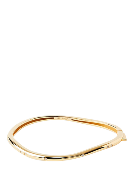 PDPAOLA Cubic Zirconia Bangle, Gold