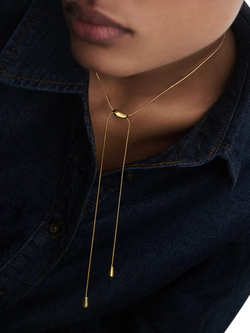 PDPAOLA Rodeo Slider Choker Necklace, Gold - view 2, Gold