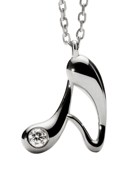PDPAOLA Initial Pendant Necklace, Rhodium - view 2, Rhodium/A