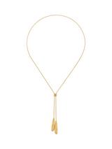 Reiss Tova Tumbled Lariat Necklace, Gold
