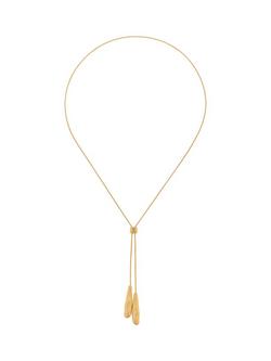 Reiss Tova Tumbled Lariat Necklace, Gold, Gold