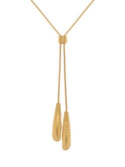 Reiss Tova Tumbled Lariat Necklace, Gold - view 2, Gold