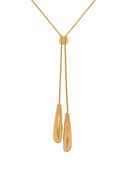Reiss Tova Tumbled Lariat Necklace, Gold - view 2, Gold