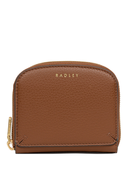 Radley Dukes Place Medium Leather Zip Around Purse, Brown