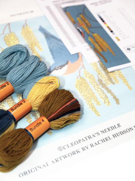 Cleopatra's Needle Nuthatch Tapestry Kit - view 2, Multi