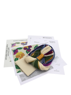 Cleopatra's Needle Pansy Garden Tapestry Spectacle Case Kit - view 2, Multi