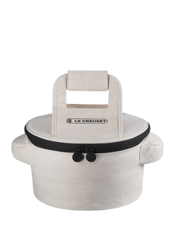 Le Creuset Round Casserole Tote Bag, Ecru - view 2, Natural