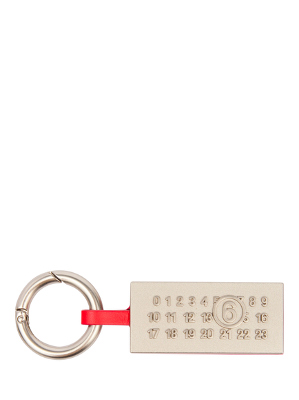MM6 Maison Margiela Numeric Keyring, Papaya, Orange