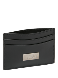MM6 Maison Margiela Leather Compact Card Holder, Black - view 2, Black