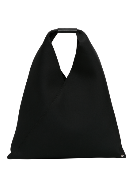 MM6 Maison Margiela Classic Mesh Japanese Shoulder Bag, Black, Black