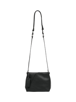 MM6 Maison Margiela Leather Folded Shoulder Bag, Black, Black
