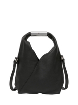 MM6 Maison Margiela Small Japanese Leather Crossbody Bag, Black