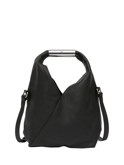 MM6 Maison Margiela Small Japanese Leather Crossbody Bag, Black, Black