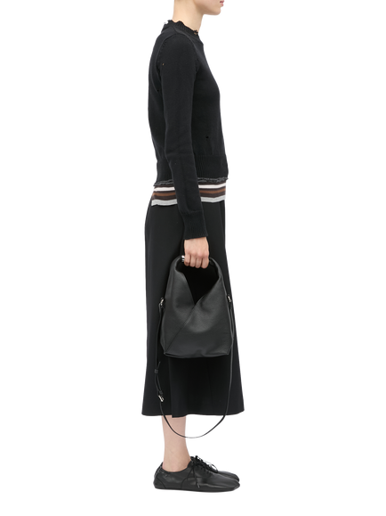 MM6 Maison Margiela Small Japanese Leather Crossbody Bag, Black - view 2, Black