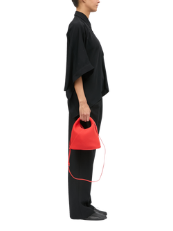 MM6 Maison Margiela Japanese Mesh Crossbody Bag, Papaya - view 2, Orange