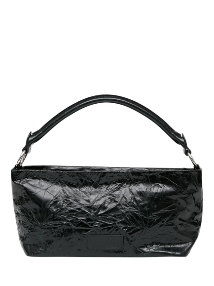 MM6 Maison Margiela Numeric Leather Shoulder Bag, Black, Black