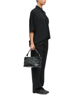 MM6 Maison Margiela Numeric Leather Shoulder Bag, Black - view 2, Black