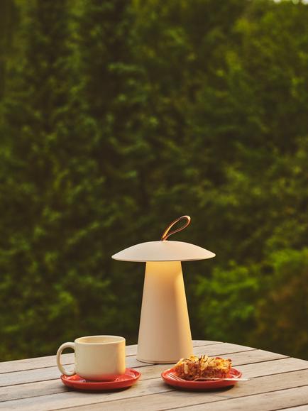 Nordlux Ara To-Go Portable Rechargeable Outdoor Table Lamp, Sand - view 2, Sand