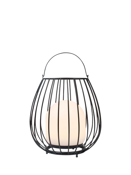 Nordlux Jim To-Go Portable Rechargeable Outdoor Lantern, Black, Black