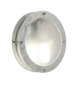 Nordlux Malte Galvanised Steel Round Outdoor Wall Light, 