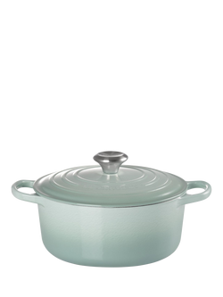 Le Creuset Cast Iron Signature Round Casserole, Sage, Sage