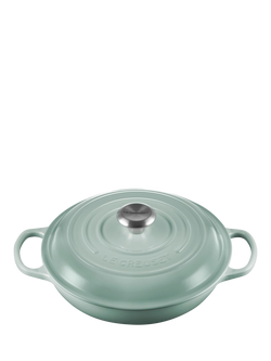 Le Creuset Cast Iron Signature Shallow Casserole, Sage, Sage