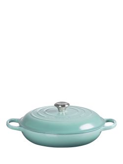 Le Creuset Cast Iron Signature Shallow Casserole, Sage, Sage