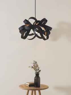 Tom Raffield Skipper Small Pendant Ceiling Light, Dia.46cm, Noctis - view 2, Noctis