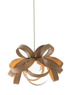 Tom Raffield Skipper Small Pendant Ceiling Light, Dia.46cm, Oak, Oak