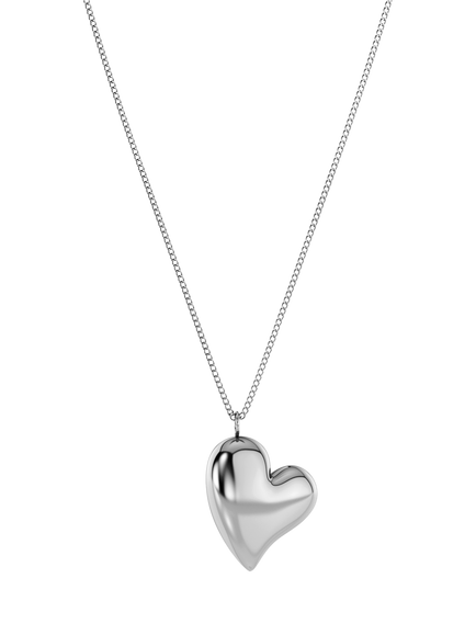 EDBLAD Amorina Long Heart Pendant Necklace, Steel