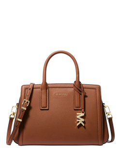 Michael Kors Laila Small Leather Satchel Bag, Luggage/Tan, Luggage (tan)