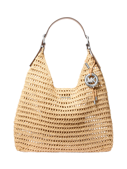 Michael Kors Nolita Large Shoulder Bag, Natural/ Peanut, Natural/ Peanut