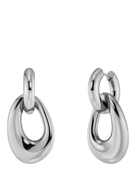EDBLAD Azura Sculpted Open Hoop Earrings, Steel
