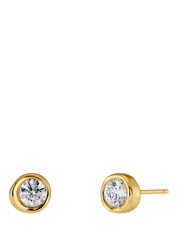 EDBLAD Ocean Gem Stud Earrings, Gold, Gold