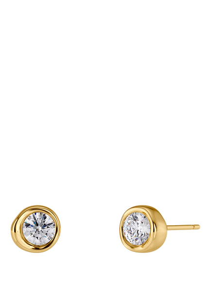 EDBLAD Ocean Gem Stud Earrings, Gold, Gold