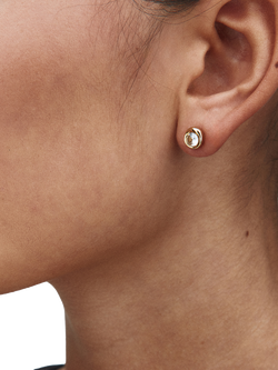 EDBLAD Ocean Gem Stud Earrings, Gold - view 2, Gold