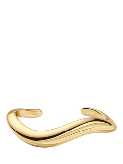 EDBLAD Azura Sculpted Open Bangle, Gold, Gold