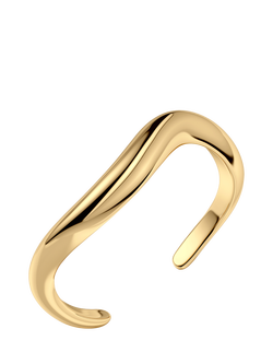 EDBLAD Azura Sculpted Open Bangle, Gold - view 2, Gold