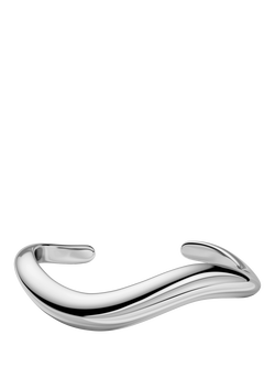 EDBLAD Azura Sculpted Open Bangle, Steel, Steel