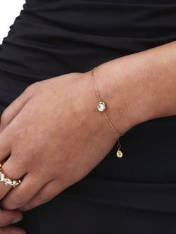 EDBLAD Ocean Gem Chain Bracelet, Gold - view 2, Gold