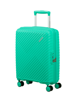 American Tourister Diablast 4-Wheel Cabin Suitcase, 35L, Aqua Green