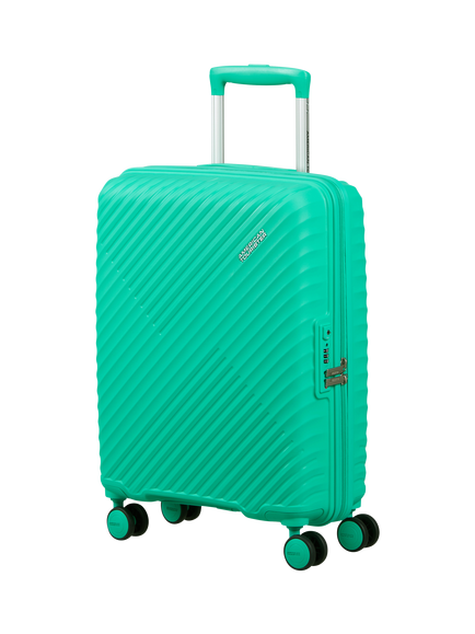 American Tourister Diablast 4-Wheel Cabin Suitcase, 35L, Aqua Green