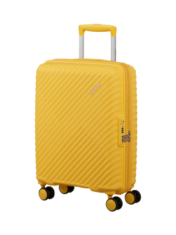 American Tourister Diablast 4-Wheel Cabin Suitcase, 35L, Yellow