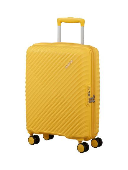 American Tourister Diablast 4-Wheel Cabin Suitcase, 35L, Yellow