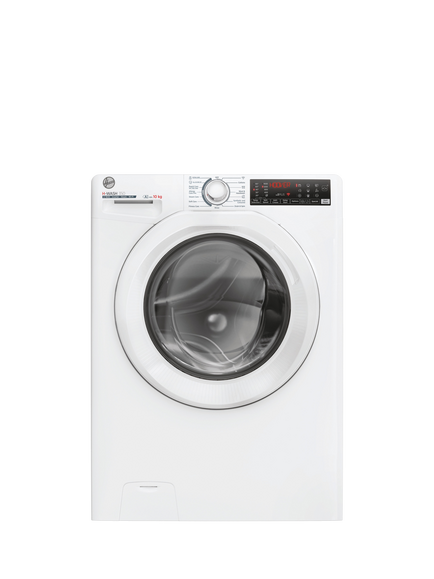 Hoover H-WASH 350 H3WPS6106TAM6-80 Freestanding Washing Machine, 10kg Load, 1600rpm Spin, White, White