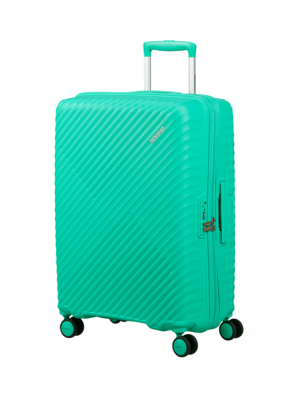 American Tourister Diablast 4-Wheel Large Suitcase, 111L, Aqua Green