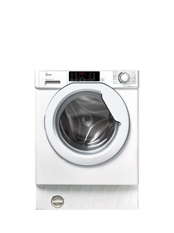 Hoover HBW 48TAMEJ-80 Integrated Washing Machine, 8kg Load, 1400rpm Spin, White, White