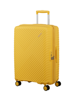 American Tourister Diablast 4-Wheel Medium Suitcase, 91L, Yellow